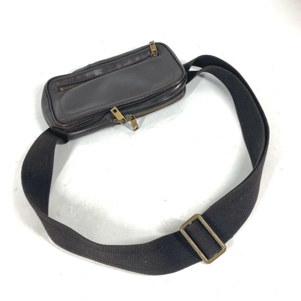 LOUIS VUITTON Brown Leather Hobo Bag